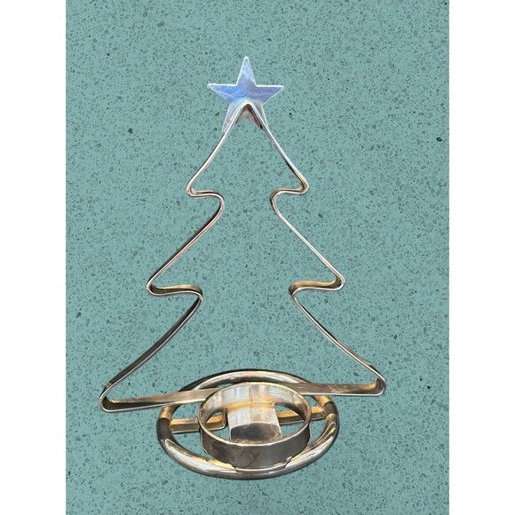 Christmas Tree Decor Lot 3 -  Tealight Holders Vintage Solid Brass Trivet - Picture 5 of 10